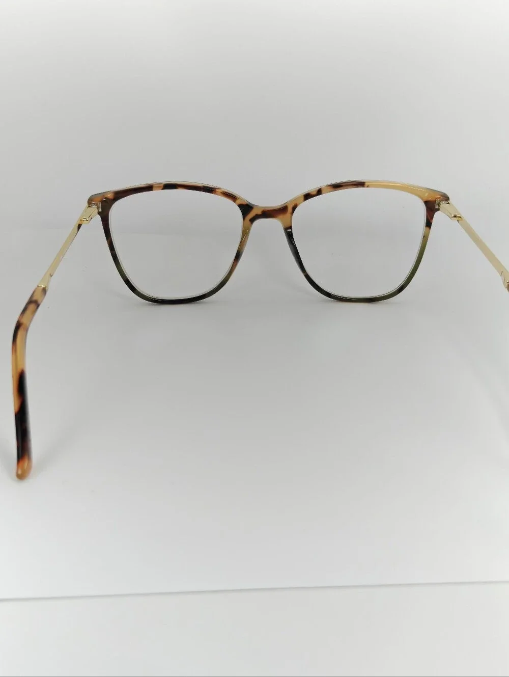 Aroma. Tortoiseshell Full-Rim Women's Eyeglasses. 1/2 Olive Front.